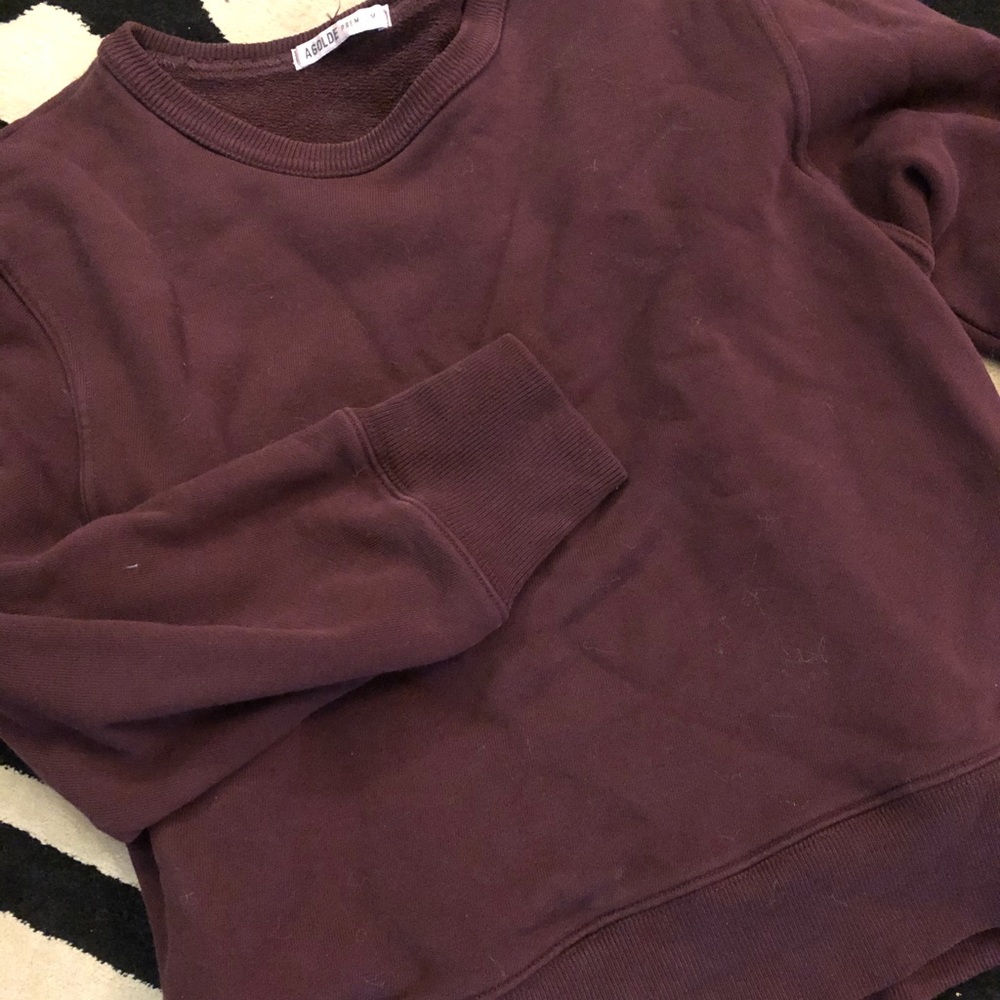 AGOLDE shrunken French terry sweatshirt